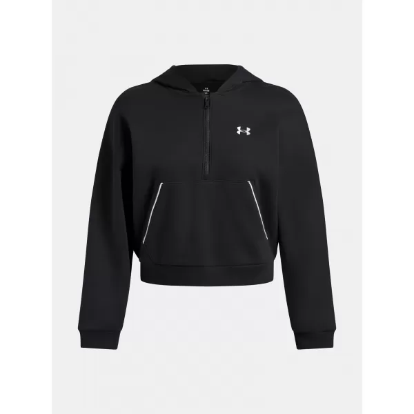  Ženski pulover UNDER ARMOUR RIVAL FLC PIPED HZ HOODIE 6003707-005 ČRNA 