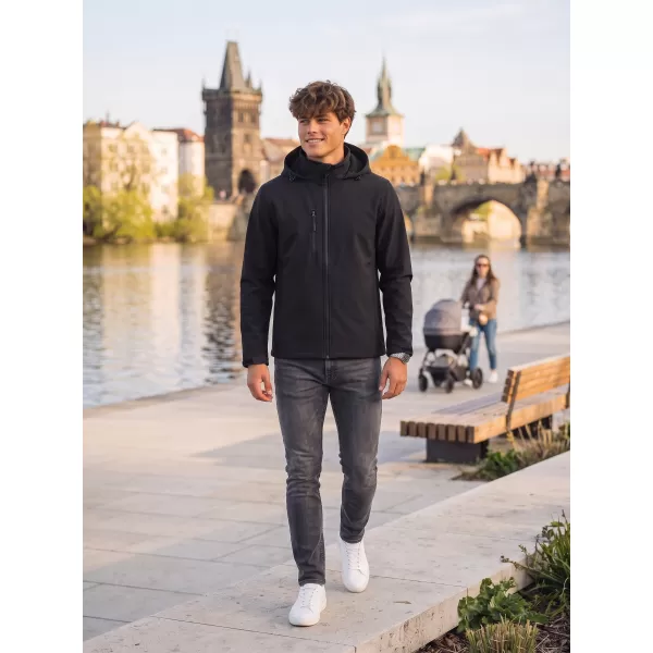  Moška softshell jakna ALTISPORT NoPrint NP/ALM845 EBENOVINASTO SIVA 