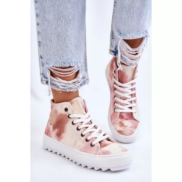  Ženske superge BIG STAR LL274048 BEIGE/NUDE Big Star Shoes 