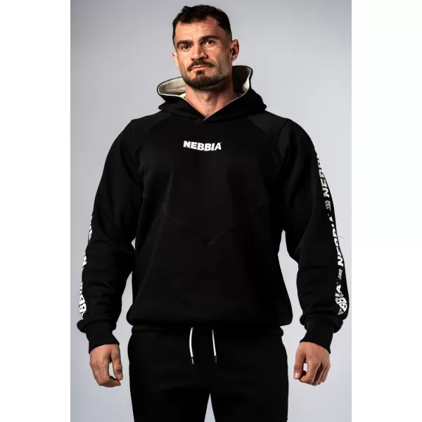  Pulover s kapuco HERO 300 BLACK Nebbia 