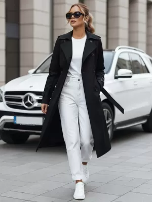 Ženski plašč DSTREET TY5437 ČRNA