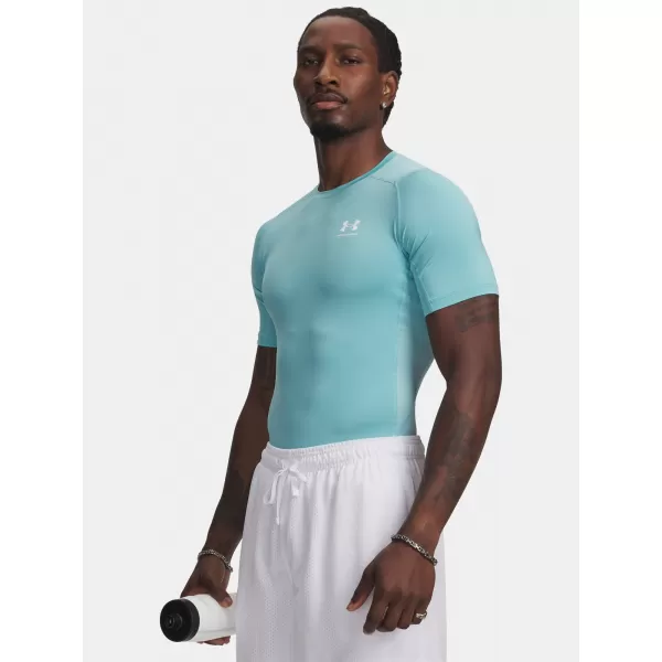  Moška majica s kratkimi rokavi UNDER ARMOUR HG ARMOUR COMP SS 1361518-425 MODRA 