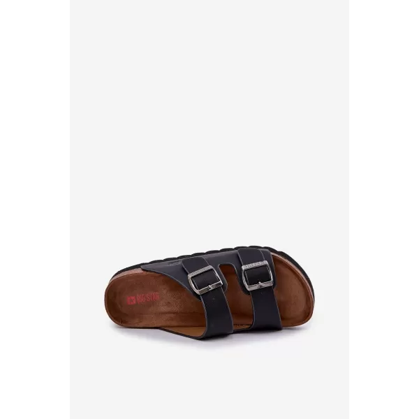  Moški natikači BIG STAR NN174531 BLACK Big Star Shoes 