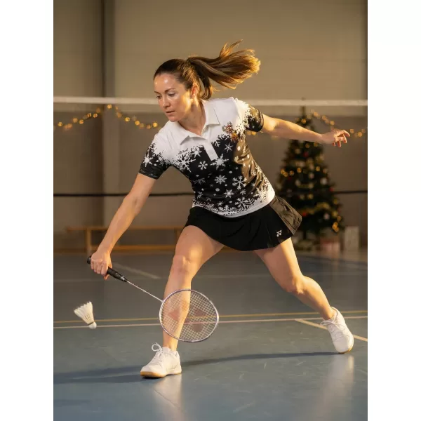  Ženska božična majica z vrhunskim ovratnikom ALTISPORT VOJ/ALWVN3TR05 BELA 