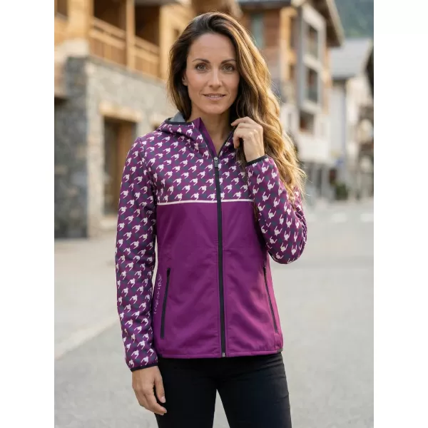  Ženska vrhunska softshell jakna ALTISPORT VOJ/ALW048JACK01 VIJOLIČNA 