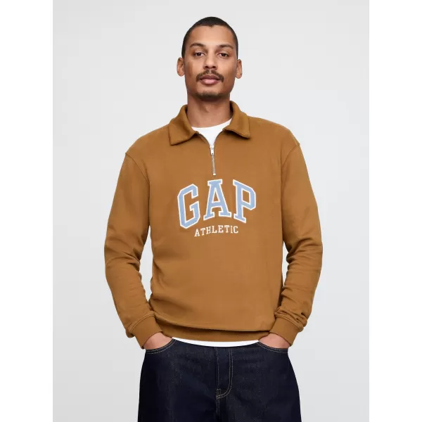  Moški pulover GAP POLO HALF ZIP SWEATSHIRT 744734-00 SVETLO RJAVA 