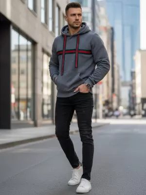 Moški pulover DSTREET BX5937 SIVA