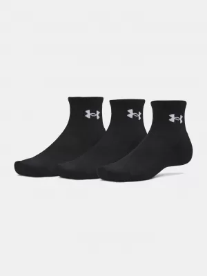 Nogavice UNDER ARMOUR PERFORMANCE COTTON 3P QTR 6009686-008 ČRNA