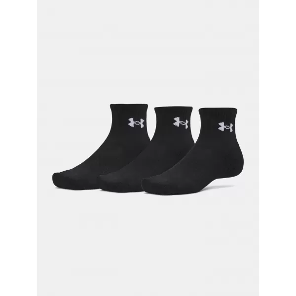  Nogavice UNDER ARMOUR PERFORMANCE COTTON 3P QTR 6009686-008 ČRNA 