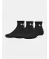 Nogavice UNDER ARMOUR PERFORMANCE COTTON 3P QTR 6009686-008 ČRNA