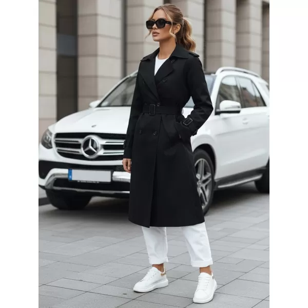  Ženski plašč DSTREET TY5437 ČRNA 