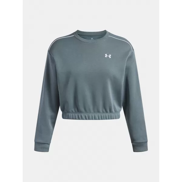  Ženski pulover UNDER ARMOUR UA RIVAL FLEECE PIPED CREW 6007035-587 MODRA 