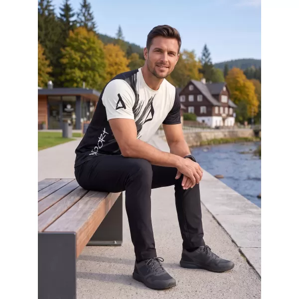 Moška premium funkcionalna majica s kratkimi rokavi ALTISPORT VOJ/ALM006TR01 ČRNA 
