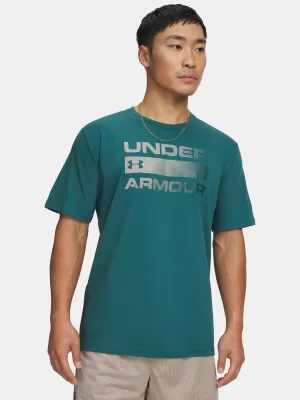 Moška majica s kratkimi rokavi UNDER ARMOUR TEAM ISSUE WORDMARK SS 1329582-338 ZELENA