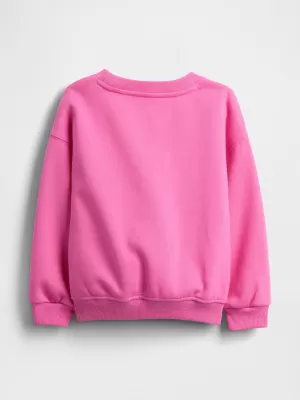 Otroški pulover GAP LOGO SWEATSHIRT 816550-03 PHOEBE ROZA