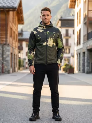 Moška vrhunska softshell jakna ALTISPORT VOJ/ALM125JACK01 MASKA/GRN