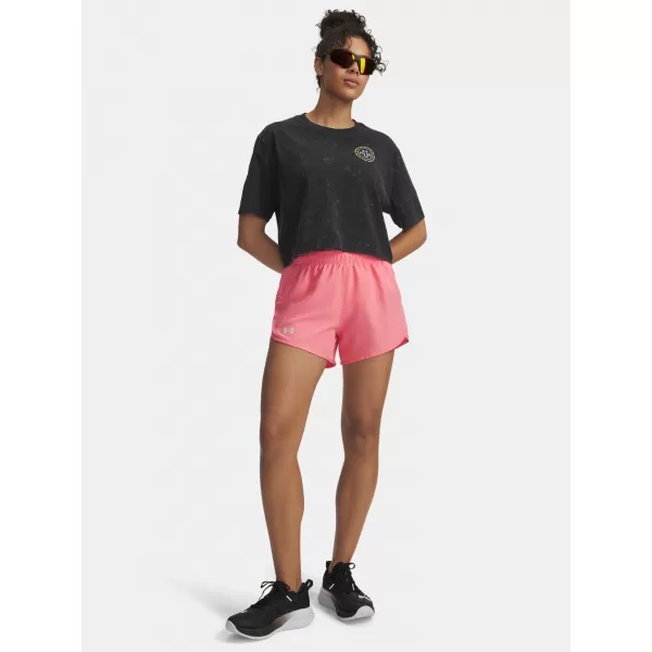  Ženske kratke hlače UNDER ARMOUR UA FLY BY 3'' SHORTS 1382438-602 ROZA 