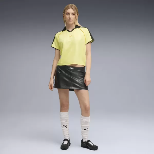  Ženska funkcionalna majica PUMA T7 RELAXED FOOTBALL JERSEY 632157-35 ZLATA LUNA 