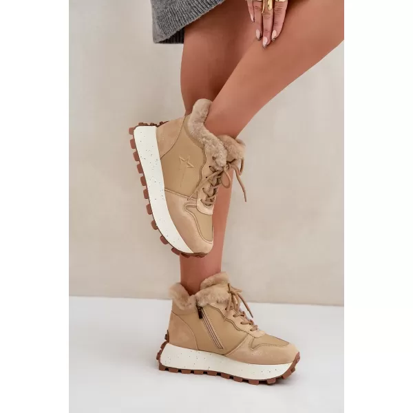  Ženski čevlji BIG STAR OO274A330 BEIGE Big Star Shoes 