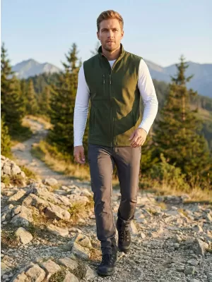 Moški softshell telovnik ALTISPORT NoPrint NP/ALM865 VOJAŠKI