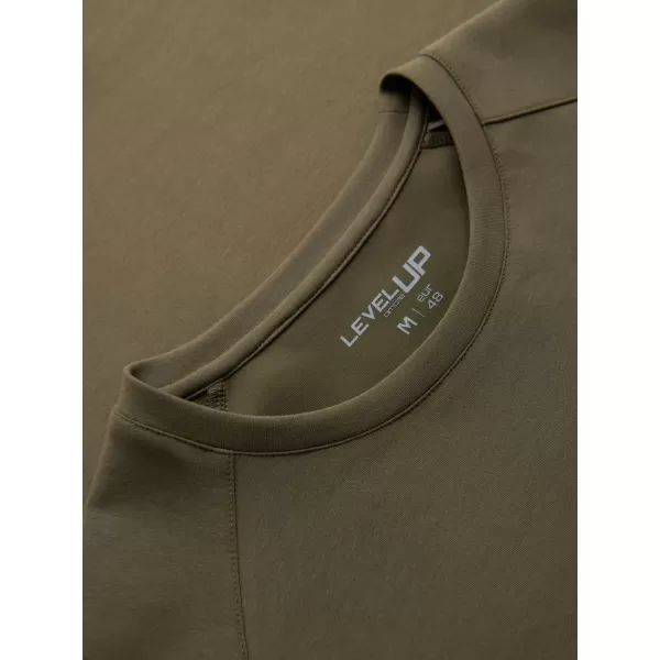  Moška majica s kratkimi rokavi OMBRE OM-TSCT-0240 OLIVNO 