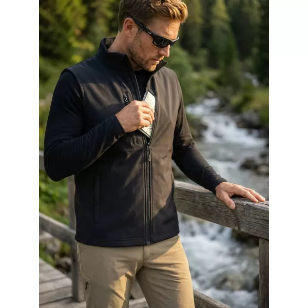  Moški softshell telovnik ALTISPORT NoPrint NP/ALM865 EBENOVINASTO SIVA 