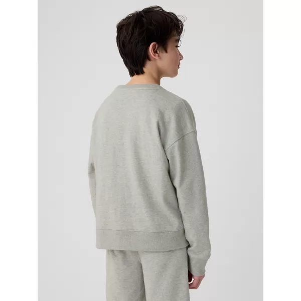  Otroški pulover GAP LOGO SWEATSHIRT 406762-00 SVETLO HEATHER SIVA 