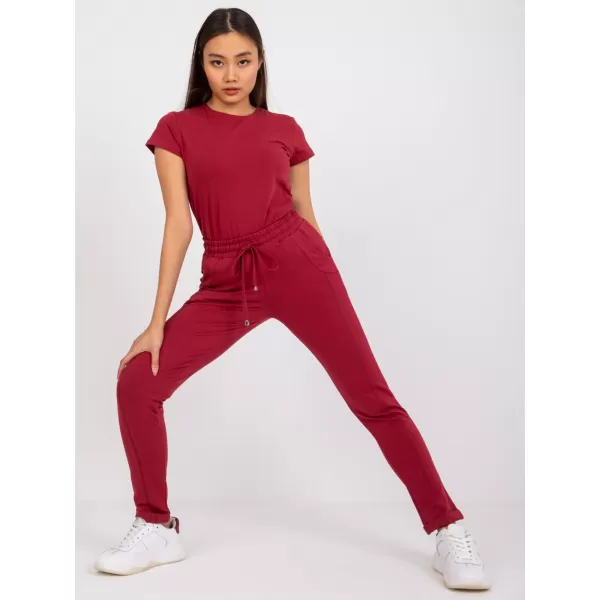  Ženske trenirke BASIC FEEL GOOD RV-DR-3589.06X BORDO 