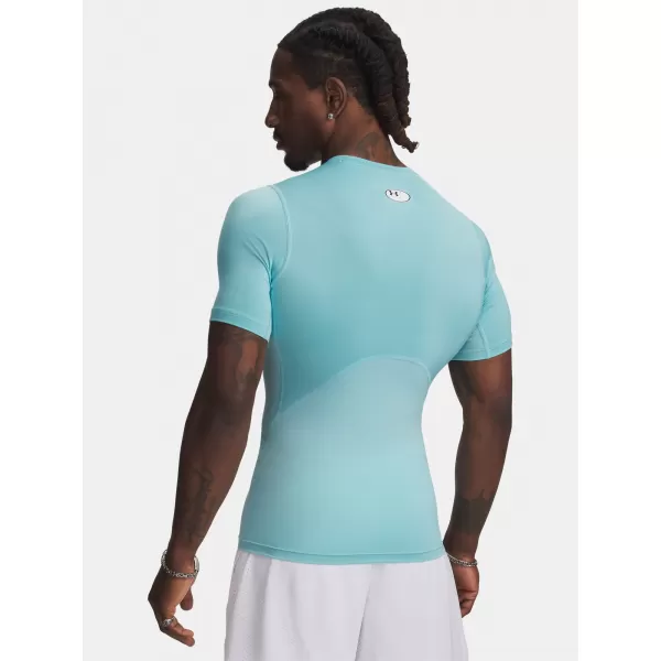  Moška majica s kratkimi rokavi UNDER ARMOUR HG ARMOUR COMP SS 1361518-425 MODRA 