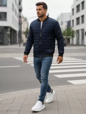 Moška jakna DSTREET TX2205 TEMNO MODRA