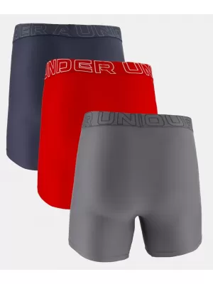 Moške kratke hlače UNDER ARMOUR PERFORMANCE TECH-SOLID 6IN-3PK 1383878-044 ČERNÁ MODRA