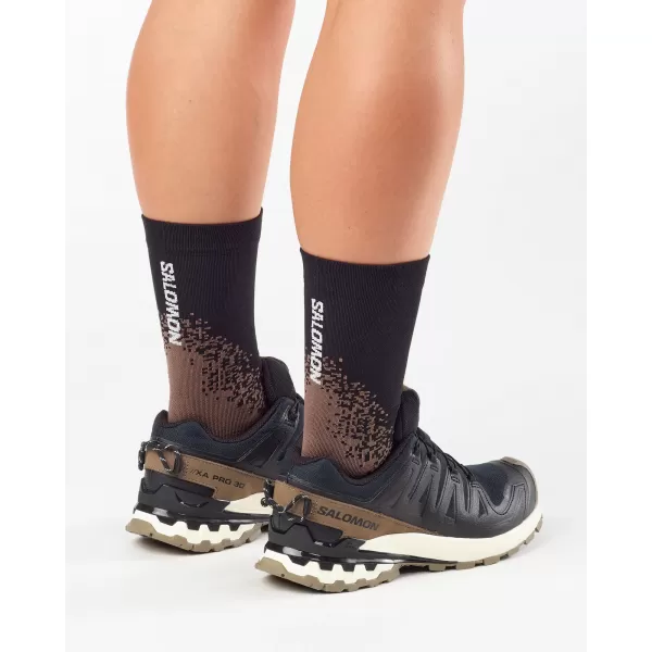  Moški čevlji SALOMON XA PRO 3D V9 GTX LIFELONG M L47963800 ČRNA/KOJOTSKO RJAVA/VANILIJEV LED 