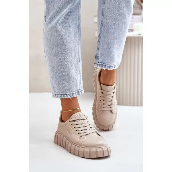  Ženski čevlji BIG STAR MM274618 BEIGE Big Star Shoes 