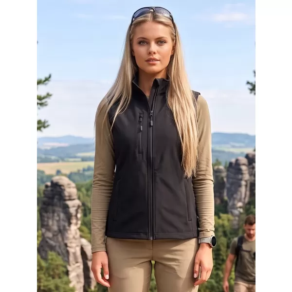  Ženski softshell telovnik ALTISPORT NoPrint NP/ALW965 ČRNA 