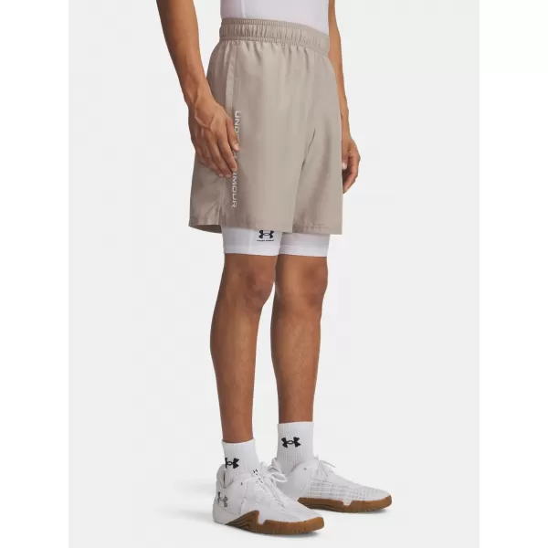  Moške kratke hlače UNDER ARMOUR UA TECH WOVEN WORDMARK SHORT 1383356-203 RJAVA 