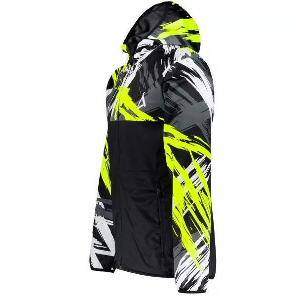  Moška vrhunska softshell jakna ALTISPORT VOJ/ALM039JACK01 ČRNA IN RUMENA 