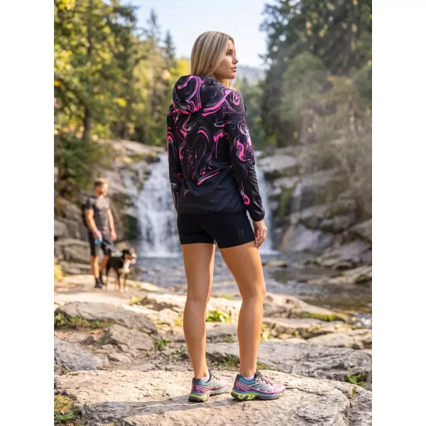  Ženska vrhunska softshell jakna ALTISPORT VOJ/ALW064JACK01 ČRNO ROZA 