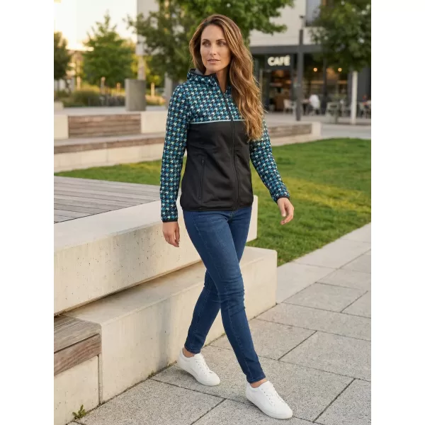  Ženska vrhunska softshell jakna ALTISPORT VOJ/ALW048JACK01 ČRNA IN MODRA 