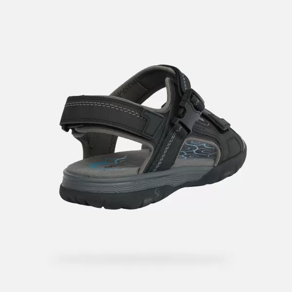  Moški sandali GEOX SPHERICA EC5 G014392 ČRNA 