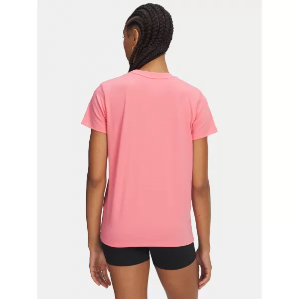  Ženska majica s kratkimi rokavi UNDER ARMOUR UA RIVAL CORE SS 1383648-601 ROZA 