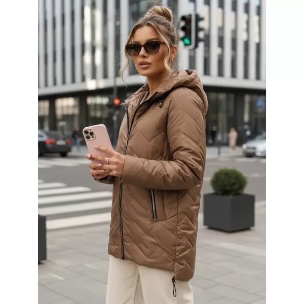  Ženska jakna DSTREET TY5608 RJAVA 