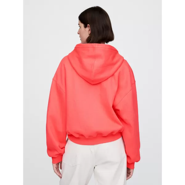  Ženski pulover GAP LOGO PULLOVER HOODIE 746918-03 SVEŽE KORALE 