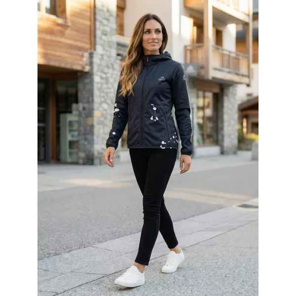  Ženska vrhunska softshell jakna ALTISPORT VOJ/ALW077JACK01 ČRNA 