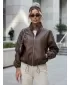 Ženska jakna DSTREET TY5596 RJAVA