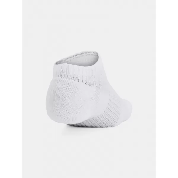  Nogavice UNDER ARMOUR UNISEX UA TC NO SHOW (3 PÁRY) 1386313-100 BELA 