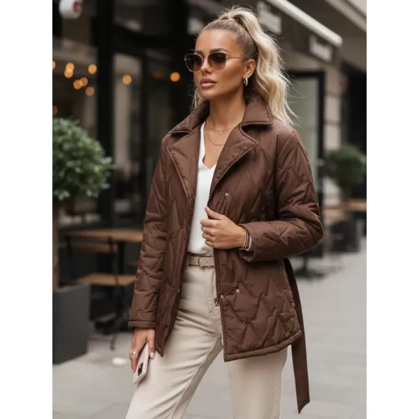  Ženska jakna DSTREET TY5586 RJAVA 