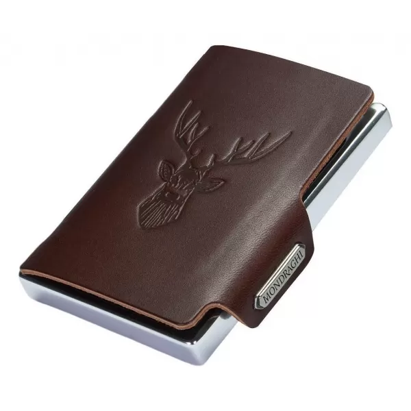 Denarnica MONDRAGHI Silhouette Classic Deer RJAVA 