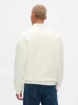 Moški pulover GAP LOGO CREW SWEATSHIRT 616625-01 NOVO UMAZANO BELO