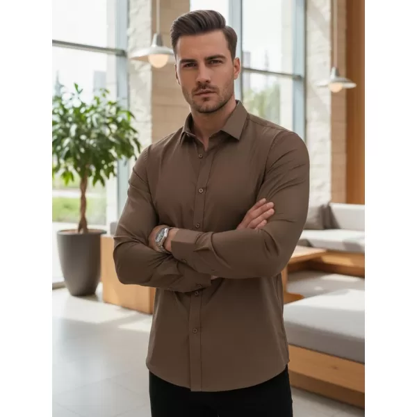  Moška srajca DSTREET DX2680 RJAVA 