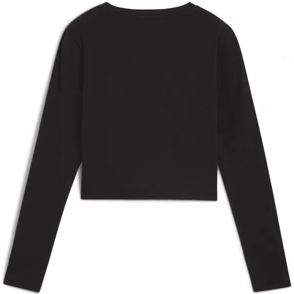  Ženska majica s kratkimi rokavi PUMA WARDROBE ESS BABY TEE 629761-01 ČRNA PUMA 